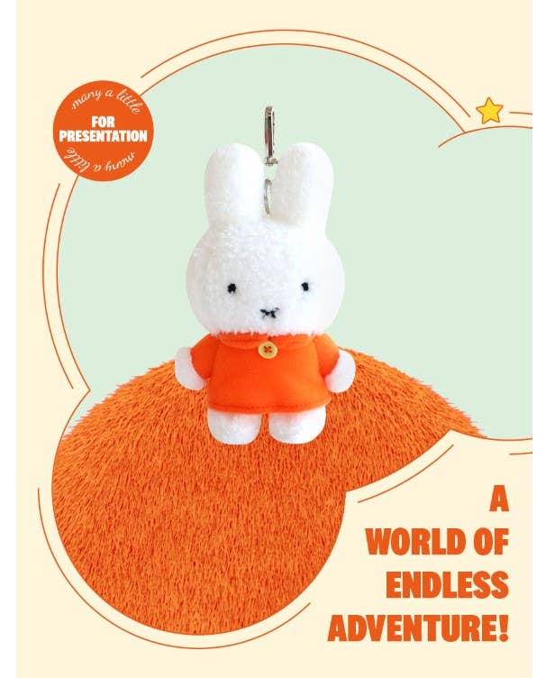 Miffy & Friends Fluffy Key Chain, Bag Charms: Elephant