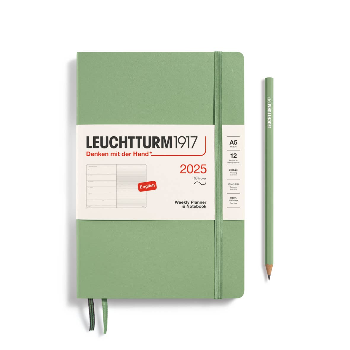 LEUCHTTURM1917 Softcover Weekly Planner & Notebook 2025 A6