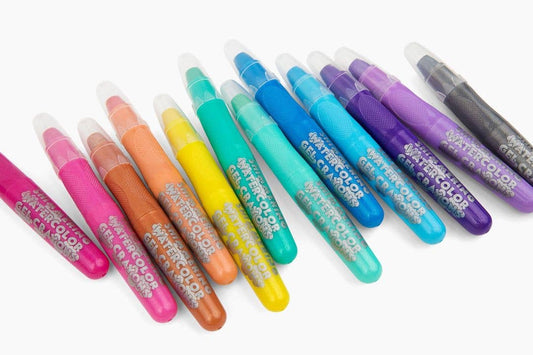 Sparkle twistable 12 glitter colors watercolor gel crayons