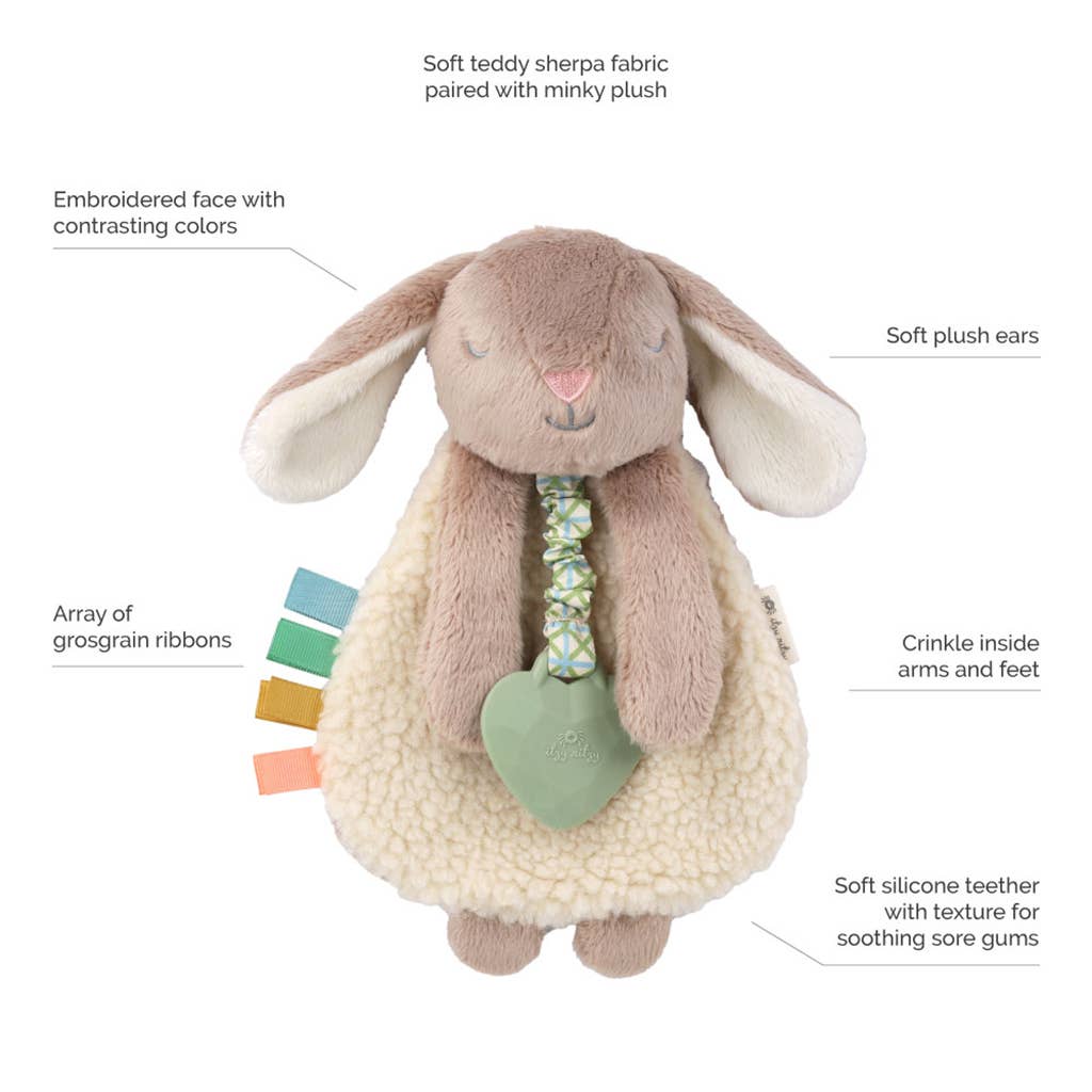 Itzy Taupe Bunny Friends Lovey™ Plush