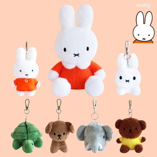 Miffy & Friends Fluffy Key Chain, Bag Charms: Elephant