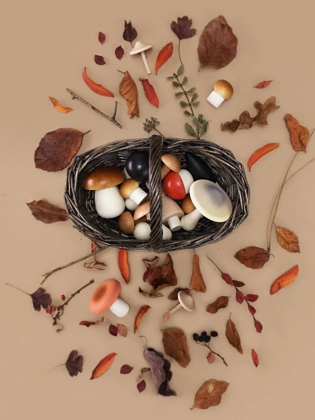 Moon Picnic - Forest Mushrooms Basket