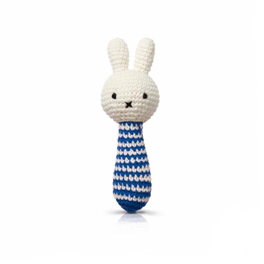 Just Dutch Us Miffy Handmade Crochet Baby Rattle With Music 0+