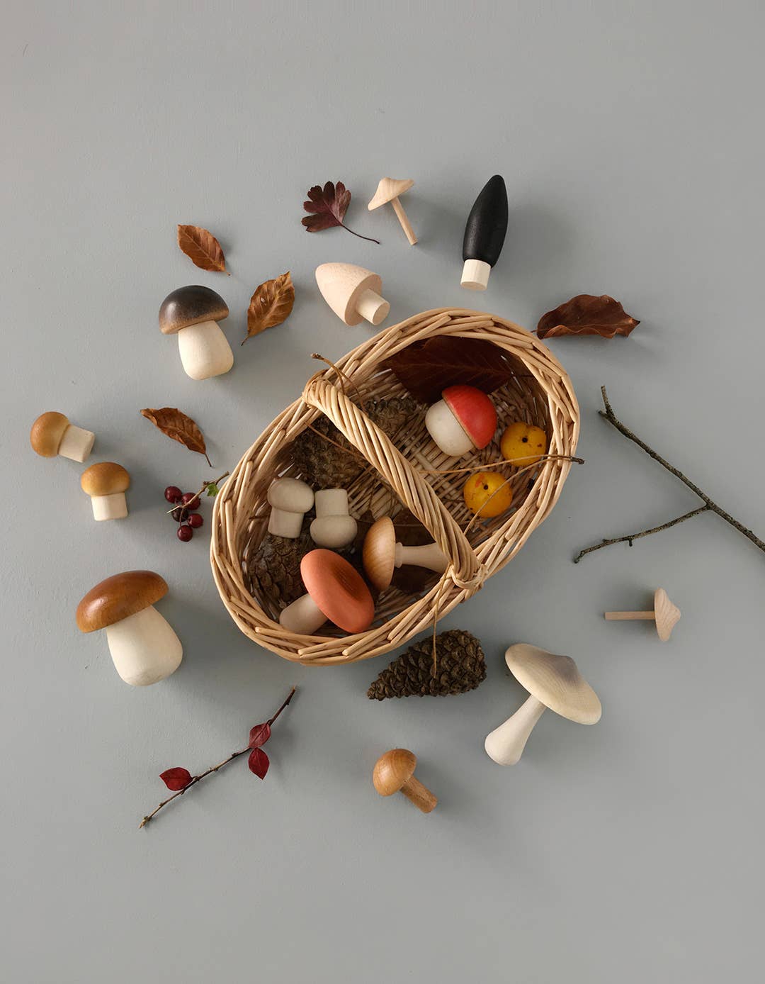 Moon Picnic - Forest Mushrooms Basket
