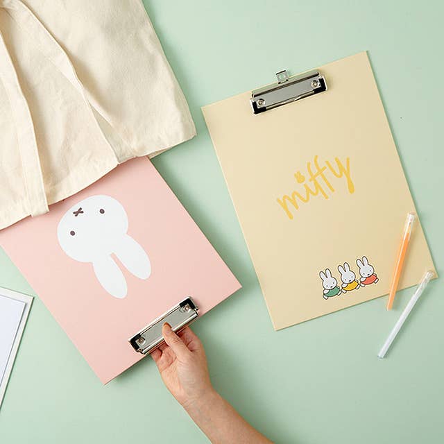Miffy Pastel Clip Board : Pink