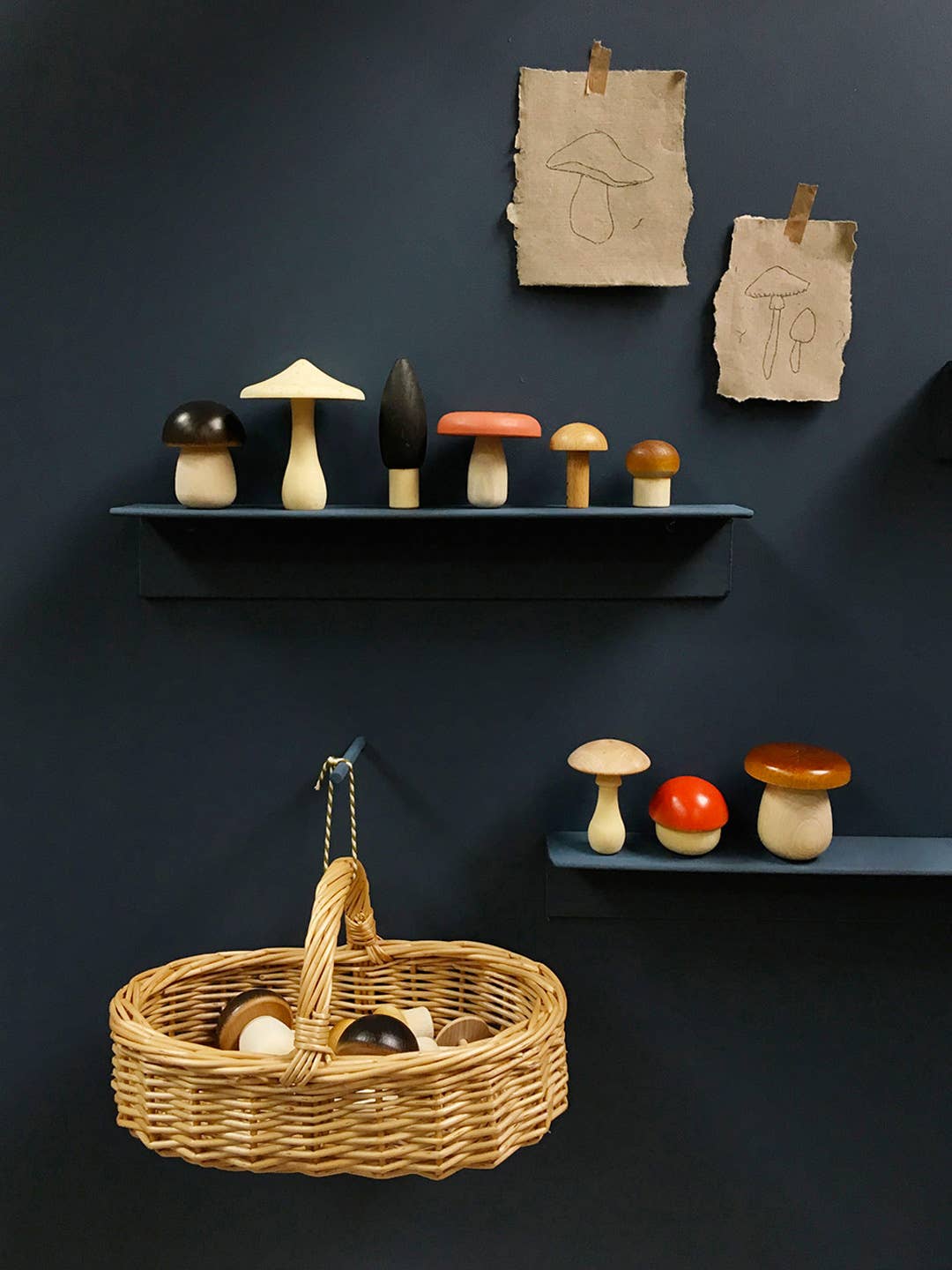 Moon Picnic - Forest Mushrooms Basket