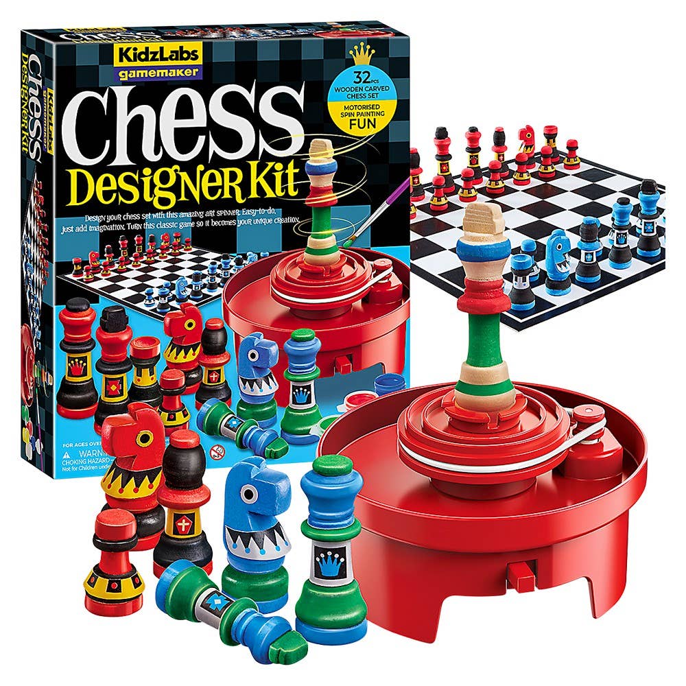 KidzLabs /Gamemaker/Motorised Spin Art/Chess Designer Kit
