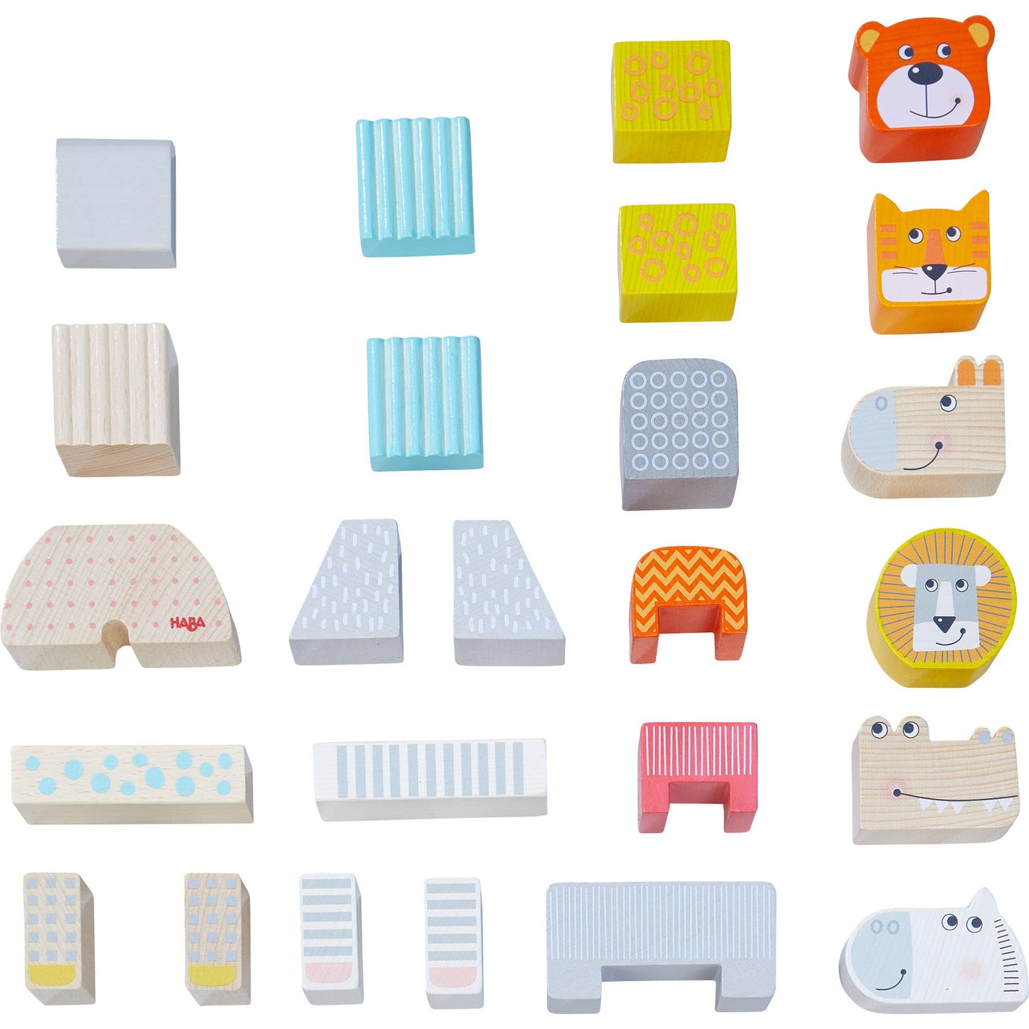 Animal Parade Blocks - Colorful Wooden Building Set