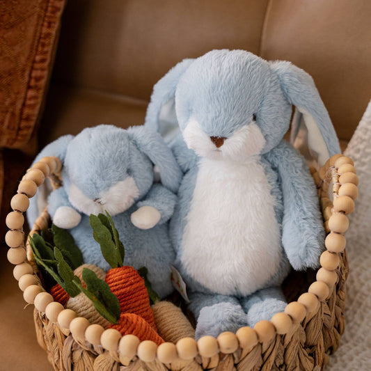 Bunnies by the Bay- Handcrafted Soft Little Nibble 12" Bunny- Maui Blue