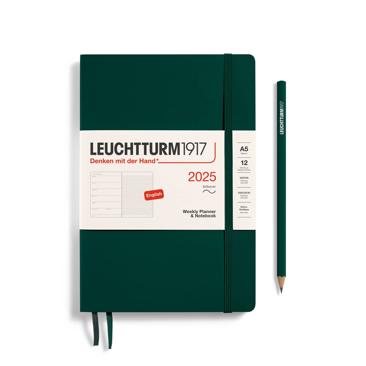 LEUCHTTURM1917 Softcover Weekly Planner & Notebook 2025 A6