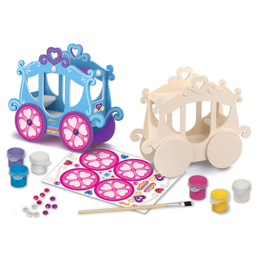 Princess Carriage Wood Paint Set