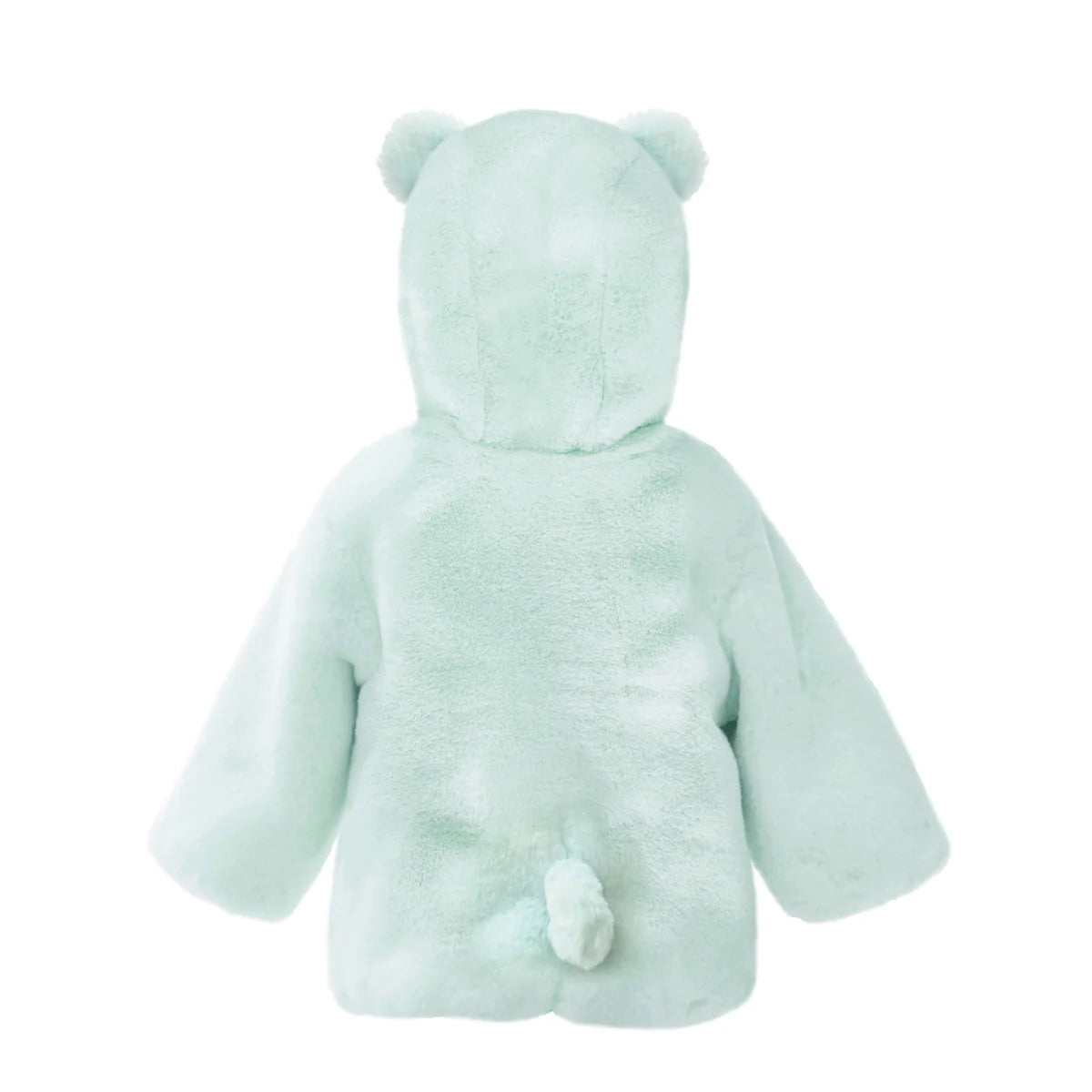 MON AMI BEAR FAUX FUR HOODED BABY