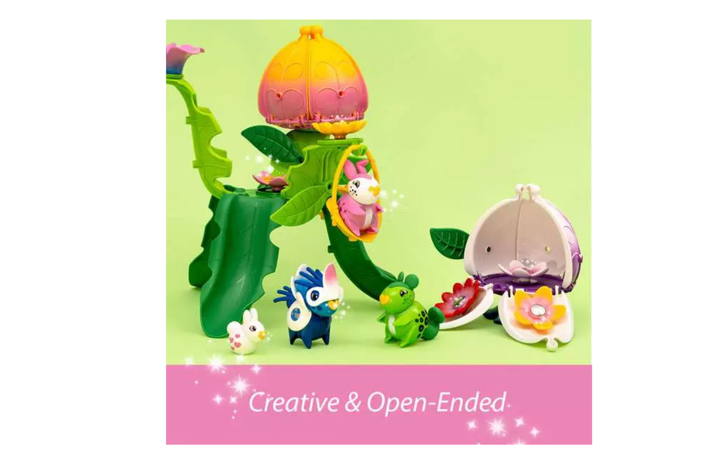 BRIO Flora Village- 25 Pieces Building & Decorate Magnet Playset