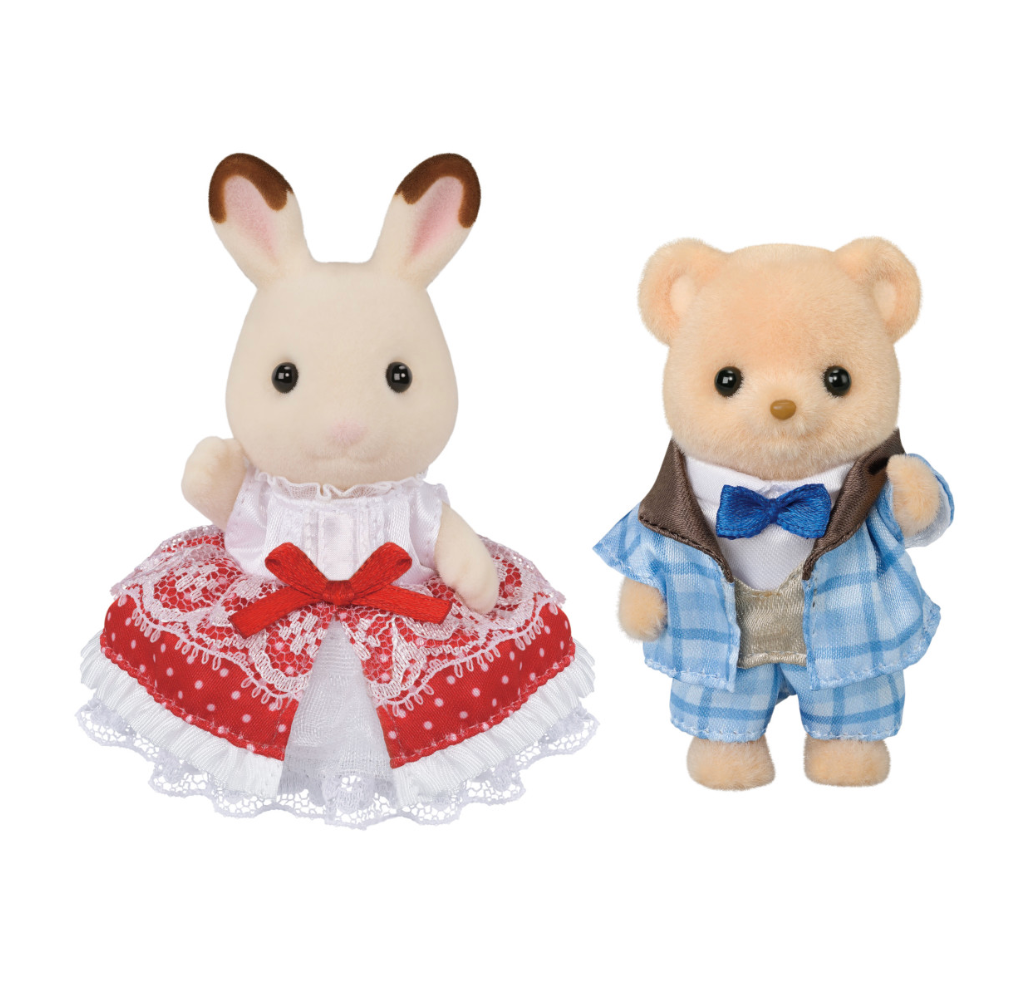 Calico Critter Anniversary Friends Set -Freya & Theo