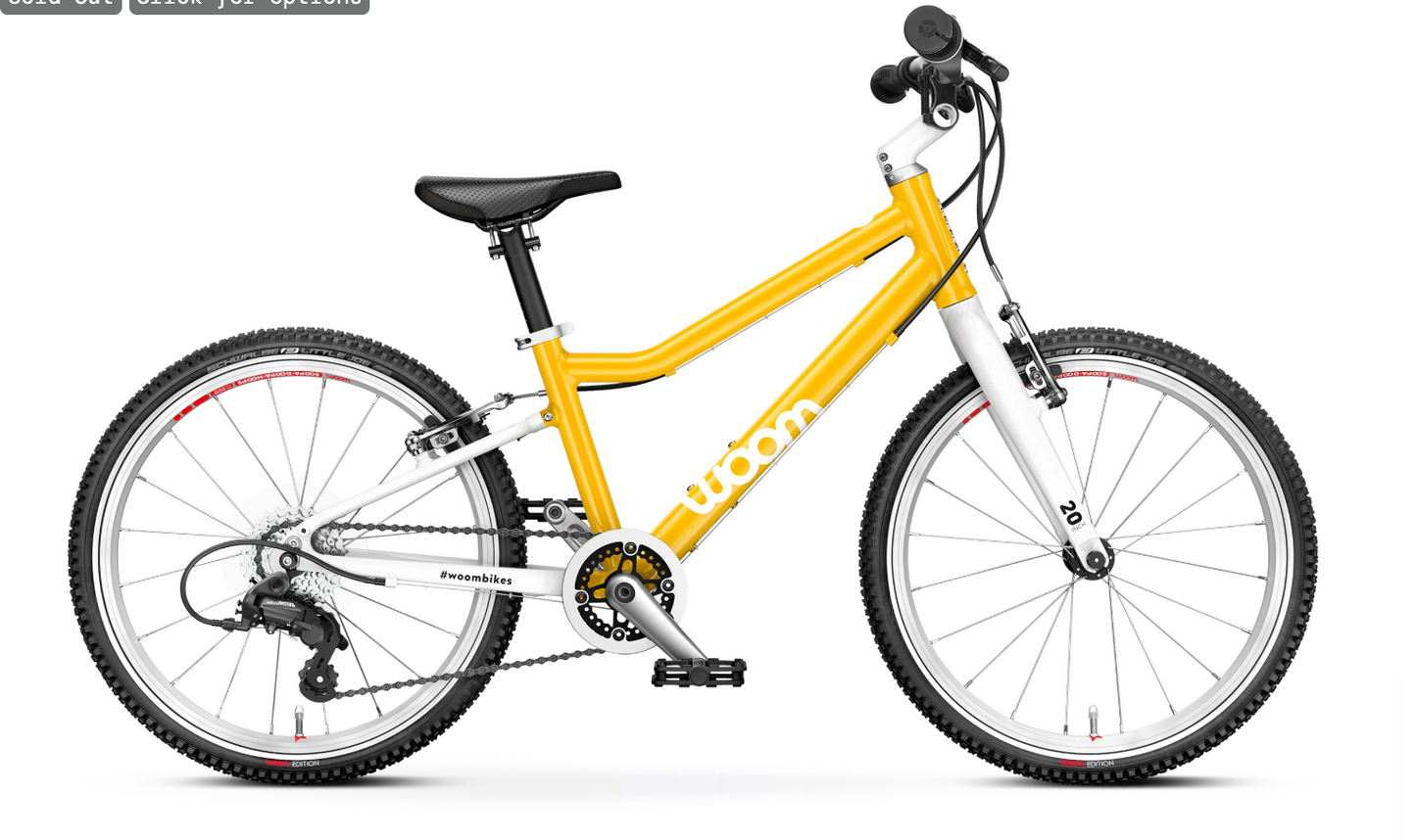 Woom Bike from Vienna Woom 4 for Age 6 - 8 years in stock in store