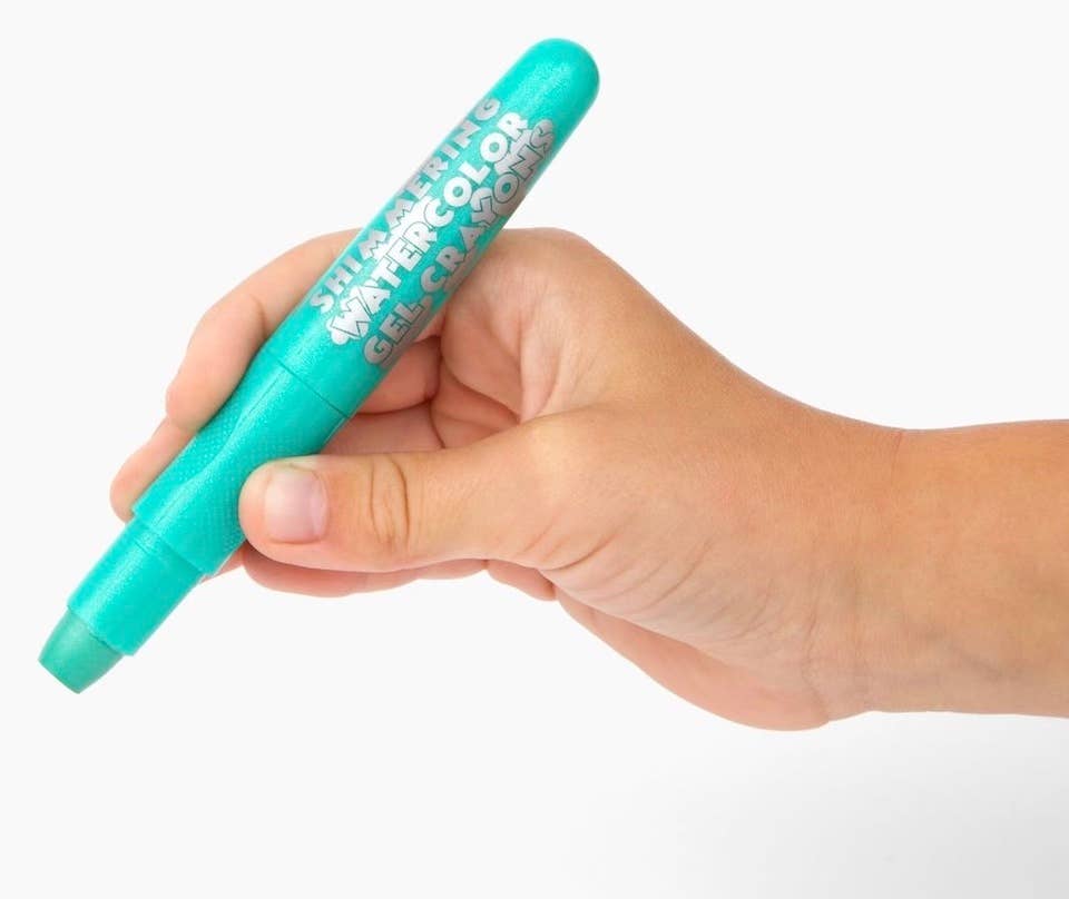 Sparkle twistable 12 glitter colors watercolor gel crayons