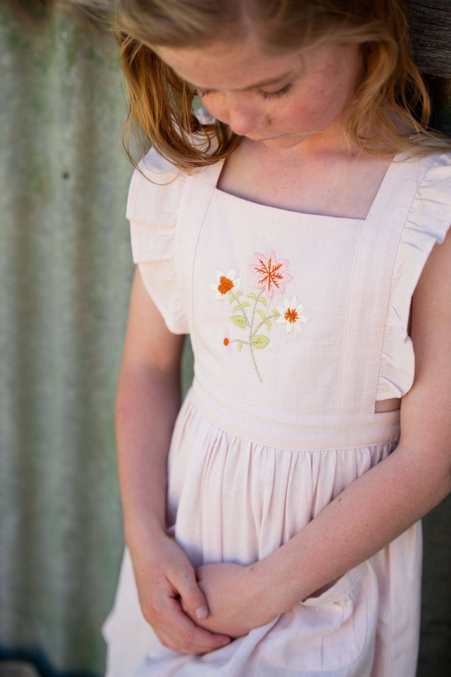 Clara Pinafore Primrose Pink
