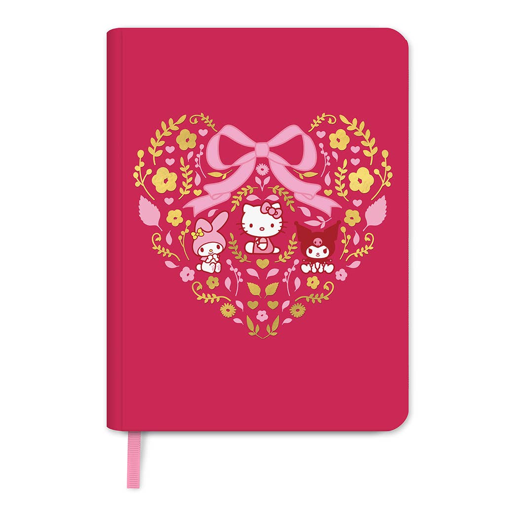 Hello Kitty & Friends Hearts and Flowers Casebound Notebook