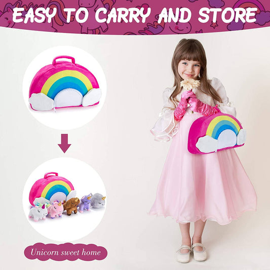 Unicorn Toy Set with To Carry Unicorn Bag