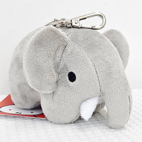 Miffy & Friends Fluffy Key Chain, Bag Charms: Elephant