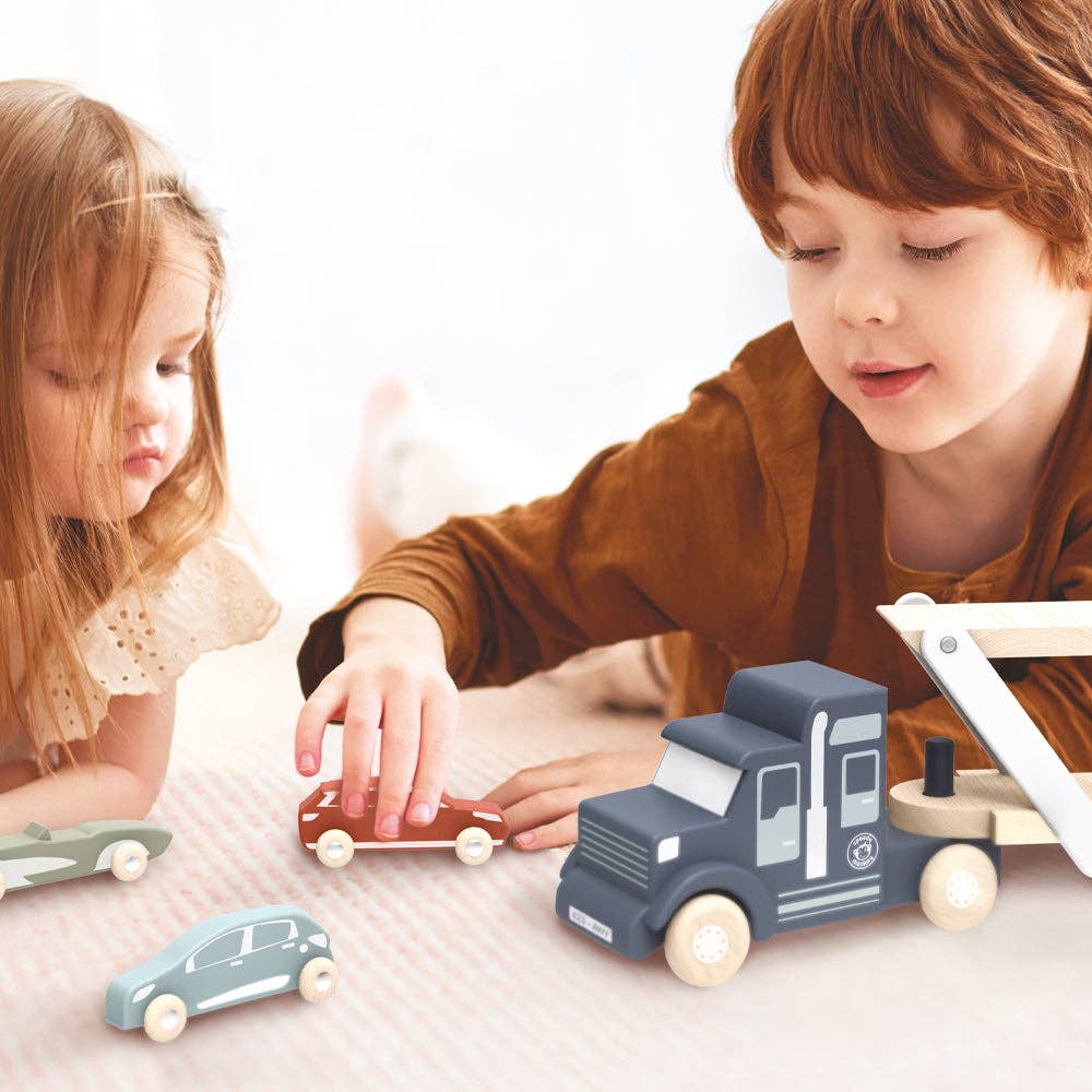 Speedy Monkey Wooden Car Transporter Age 2+