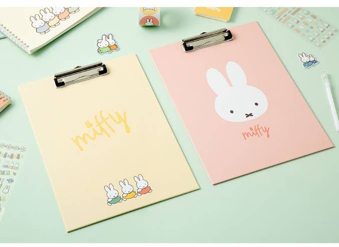 Miffy Pastel Clip Board : Pink
