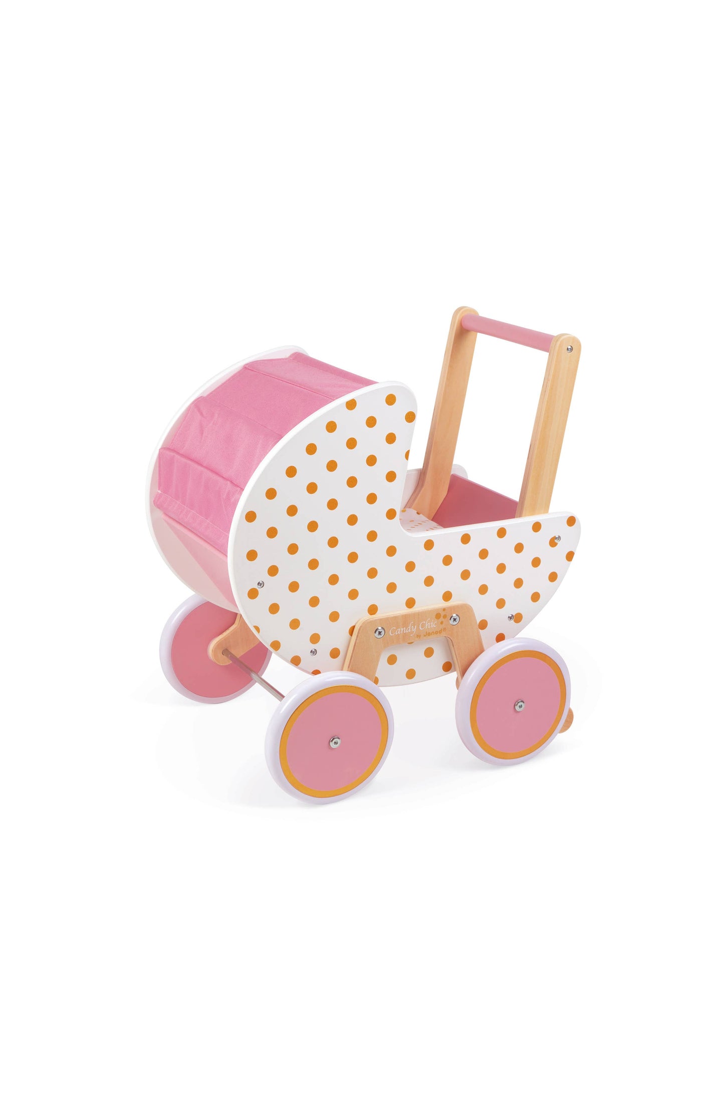 Wooden Doll's Pram with blanket & pillow Age 1.5ys- 3 yrys