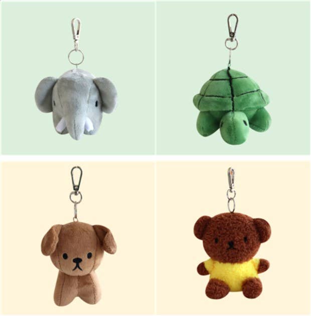 Miffy & Friends Fluffy Key Chain, Bag Charms: Elephant