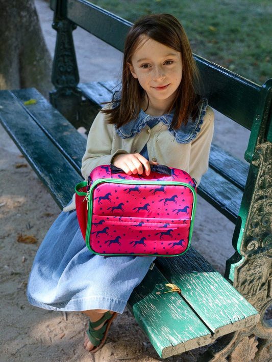 Yumbox Classic Lunch Bag – Insulated Equestrian-Inspired Tote with Vibrant Accents