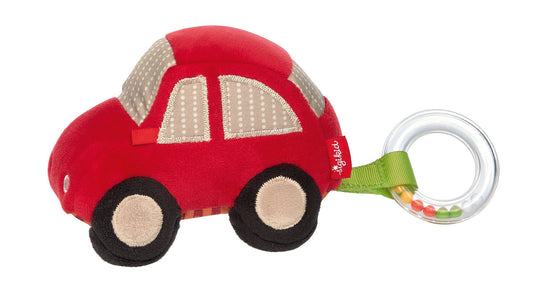 Red Car Activity Rattle and Squeaker 0-3 Years