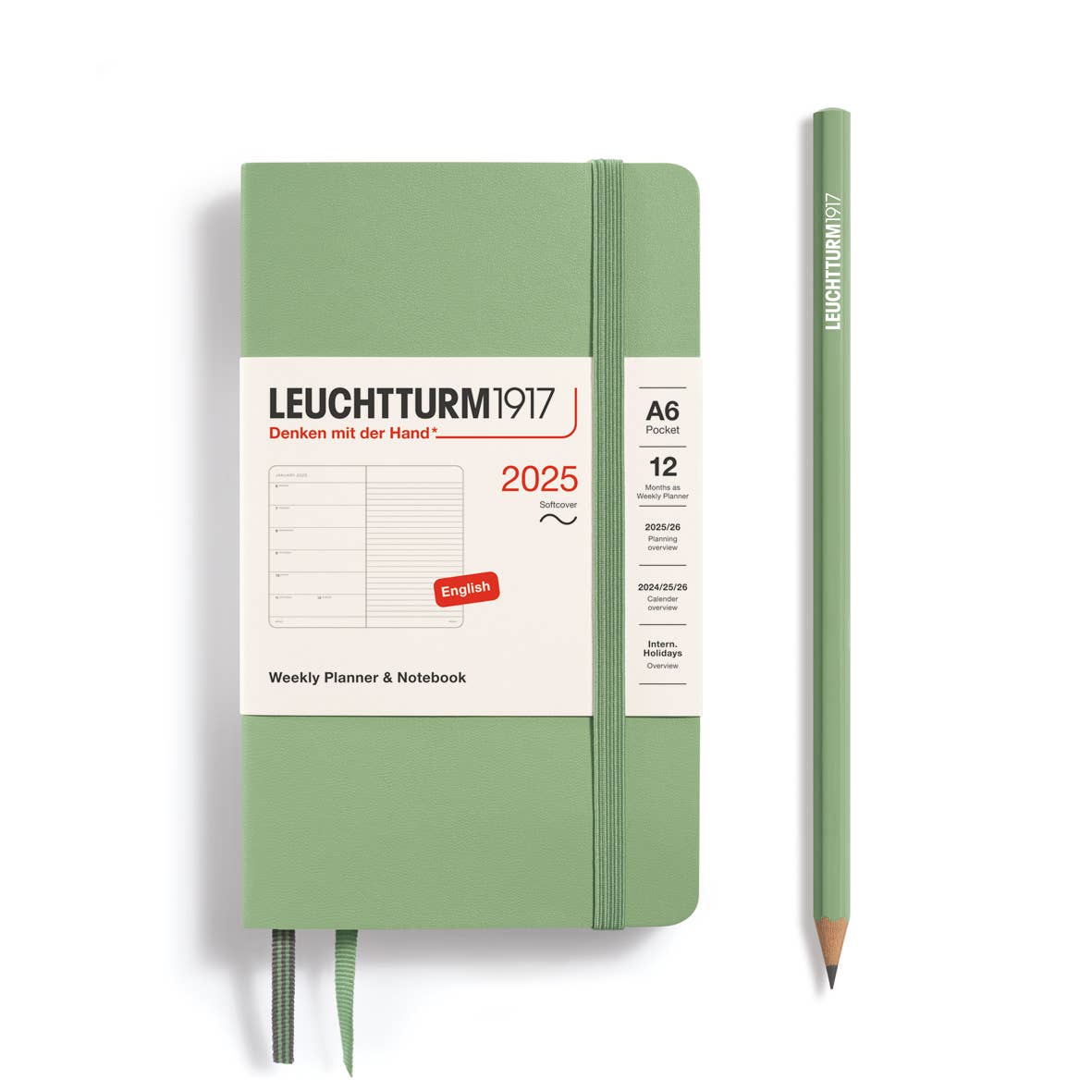 LEUCHTTURM1917 Softcover Weekly Planner & Notebook 2025 A6
