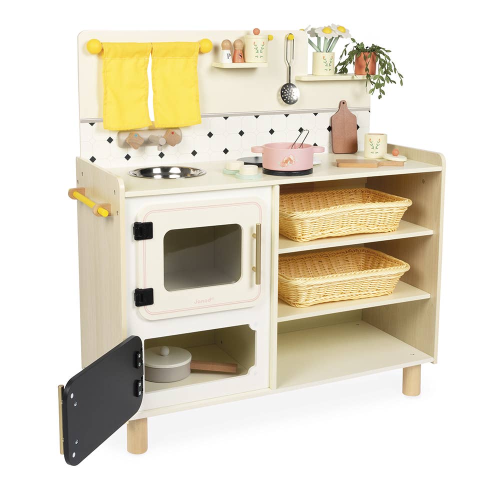 Janod Cottage Big Cooker Pretend Kitchen Age 3+