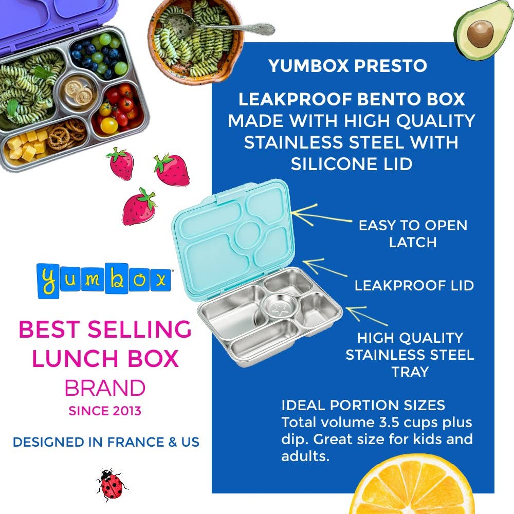 Stainless Steel Leakproof Bento Box - Remy Lavender