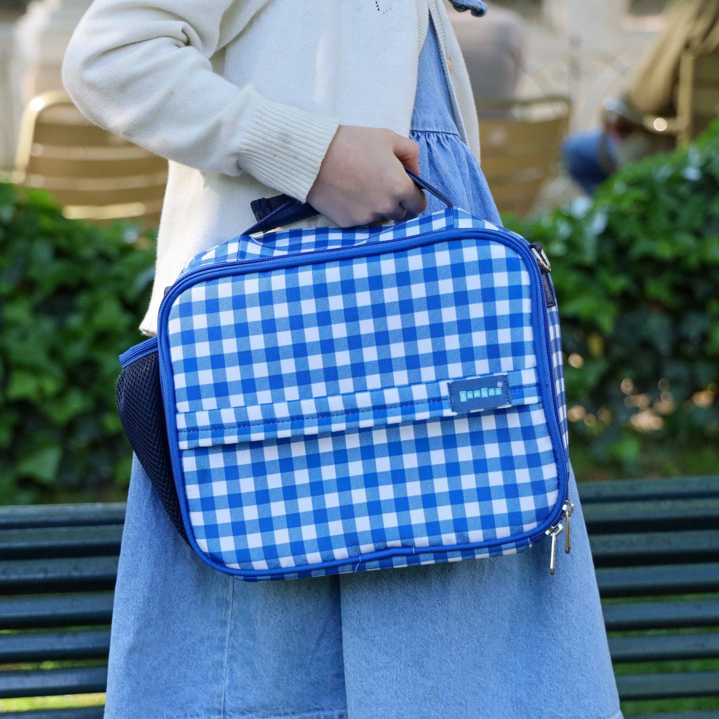 Yumbox Lunch Bag – Gingham Vichy, Insulated & Leak-Resistant