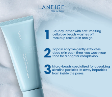 LANEIGE Water Bank Blue Hyaluronic Cleansing Foam Cleanser