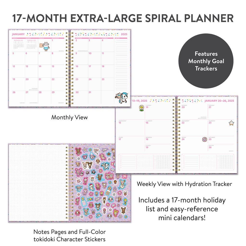 2025 tokidoki Donutella XL Spiral Planner