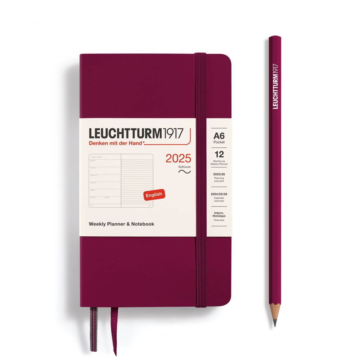 LEUCHTTURM1917 Softcover Weekly Planner & Notebook 2025 A6