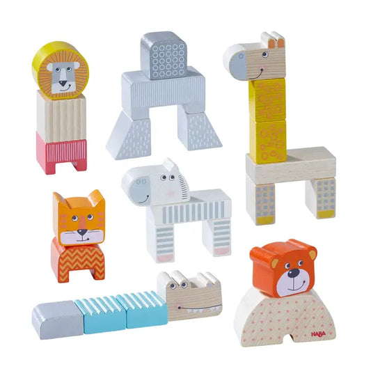 Animal Parade Blocks - Colorful Wooden Building Set