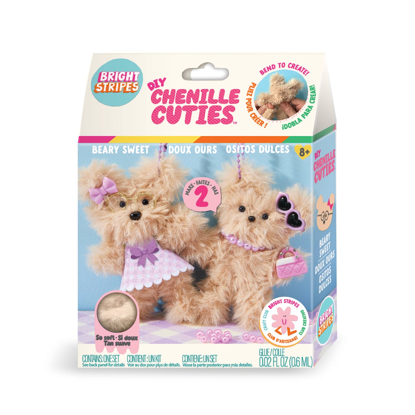 DIY Kit- Chenille Cuties- Beary Sweet 8+