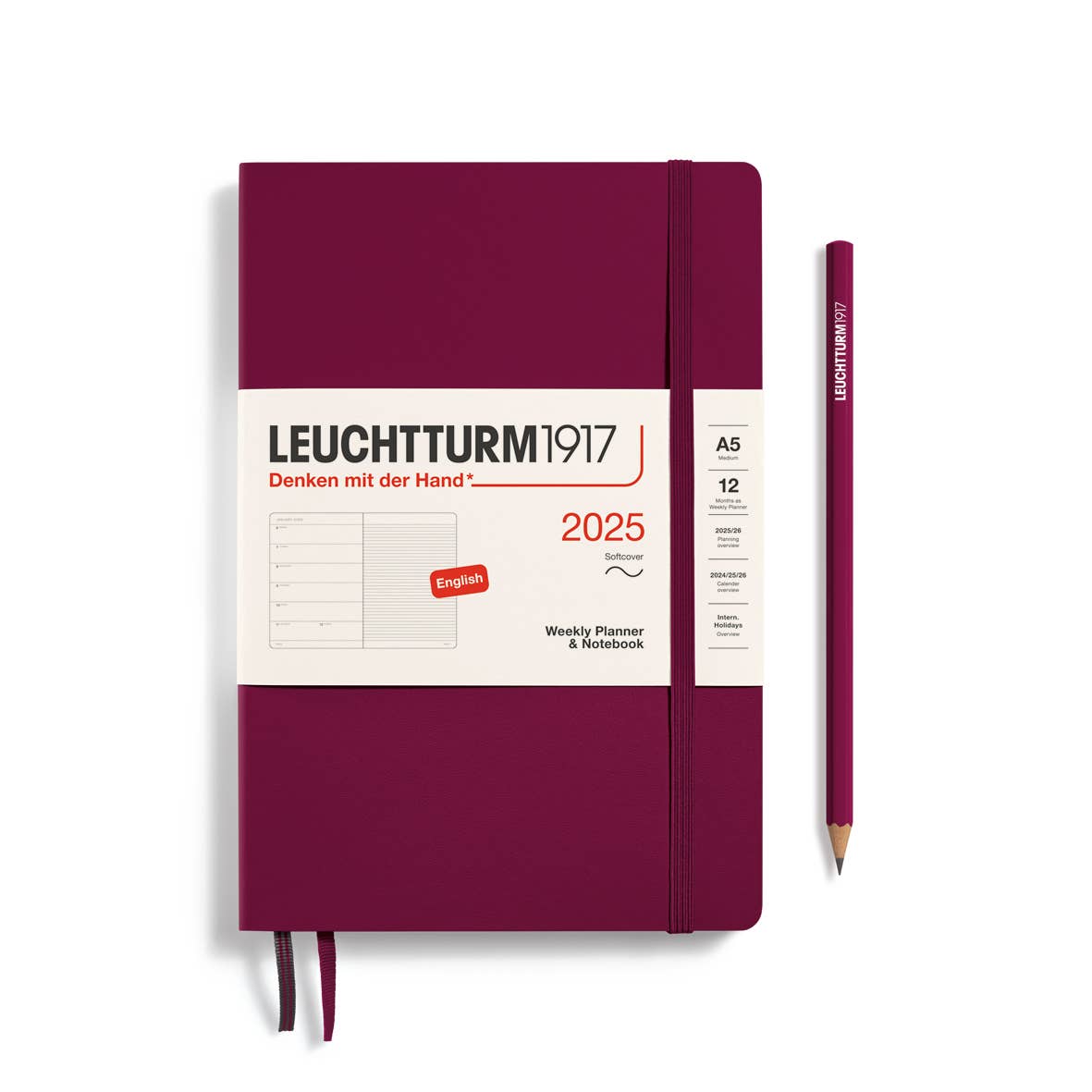 LEUCHTTURM1917 Softcover Weekly Planner & Notebook 2025 A6