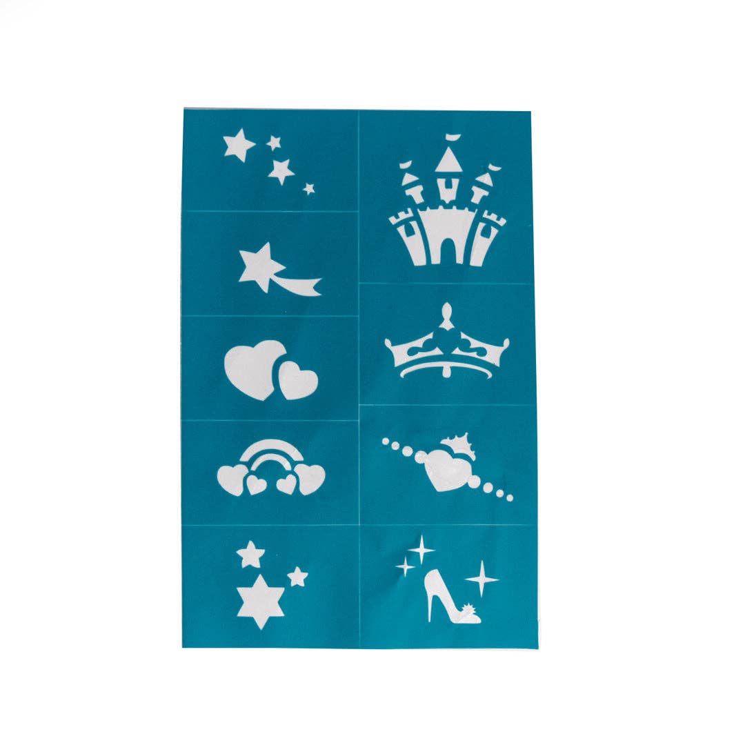 Oh Flossy Kids Reusable Adhesive Face Paint & Makeup Stencils