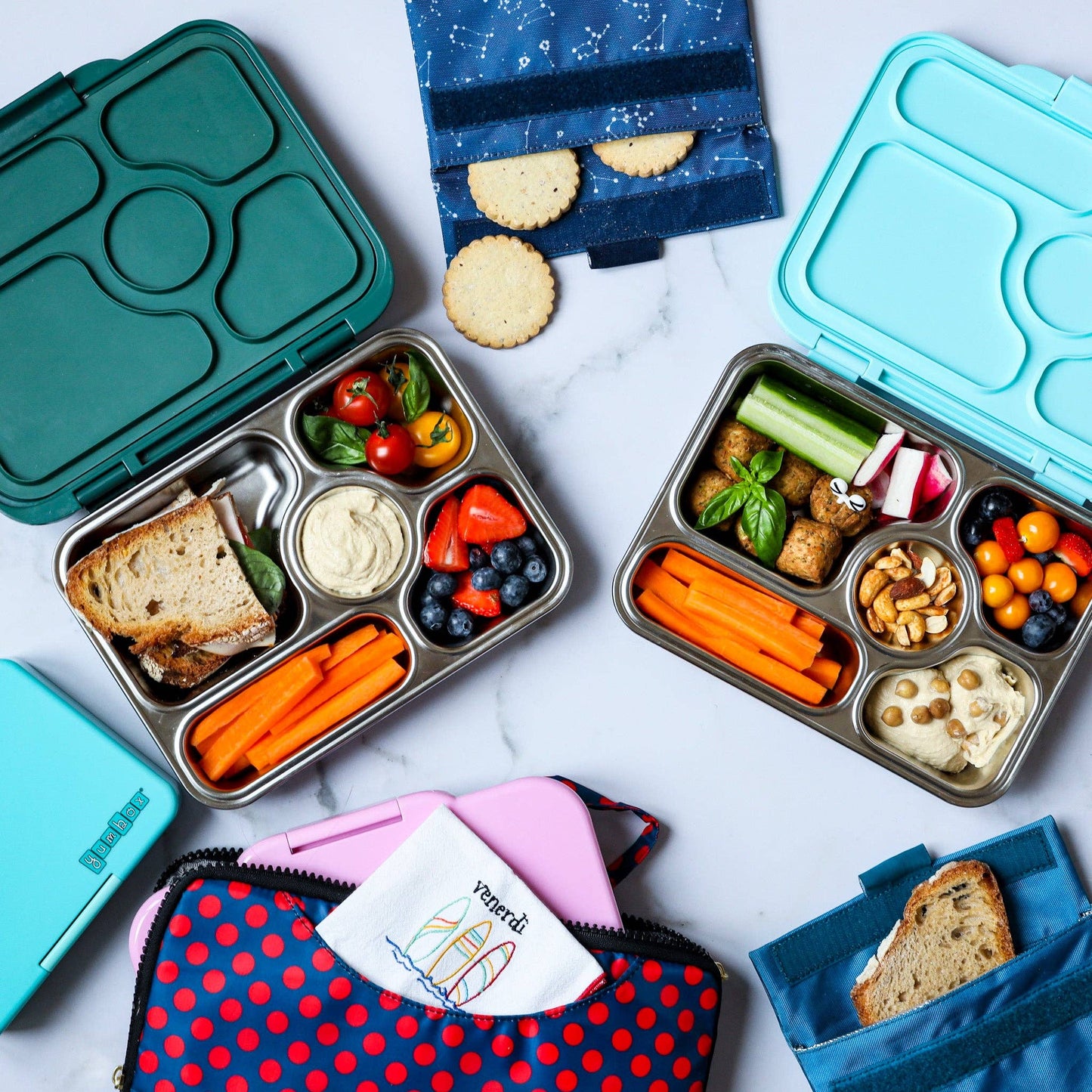 Stainless Steel Leakproof Bento Box - Tulum Blue