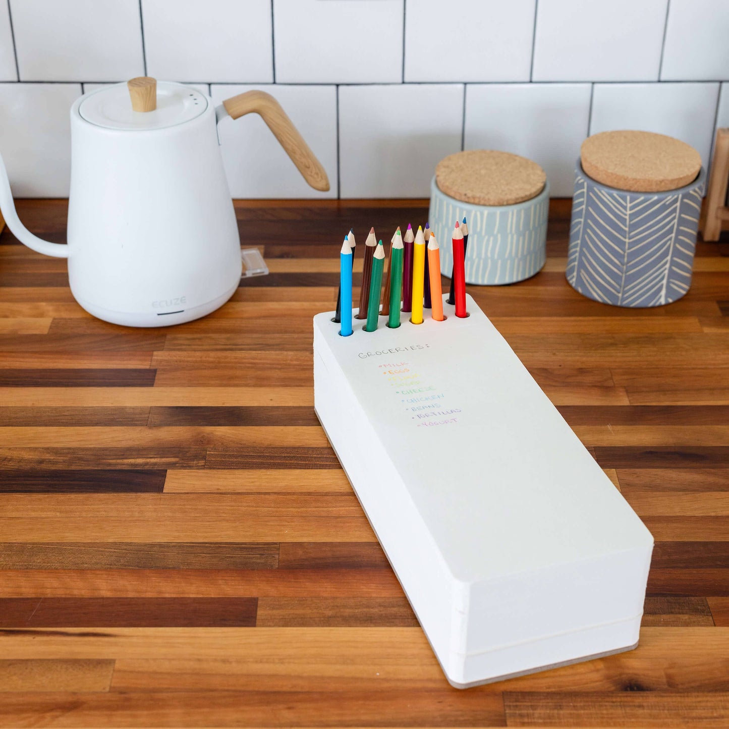 JOTBLOCK Tabletop chunky sketchpad Includes 12 colorful pencils & 380 sheets(Long)