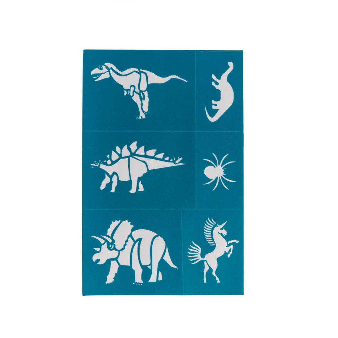 Oh Flossy Kids Reusable Adhesive Face Paint & Makeup Stencils