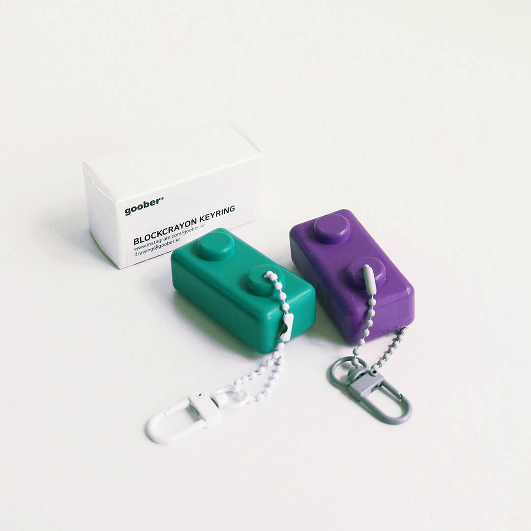 Goober - Jumbo  Crayon Key Ring - Green