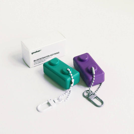 Goober - Jumbo  Crayon Key Ring - Green