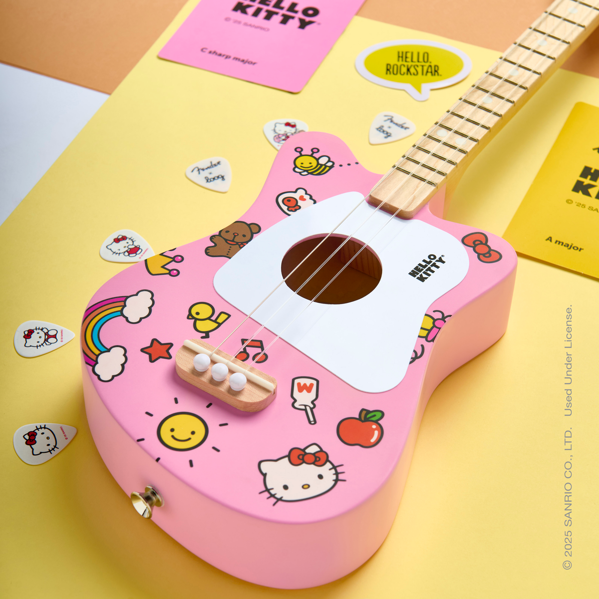 Award-winning Loog x Hello Kitty®️ Limited Edition Mini Guitar 3+