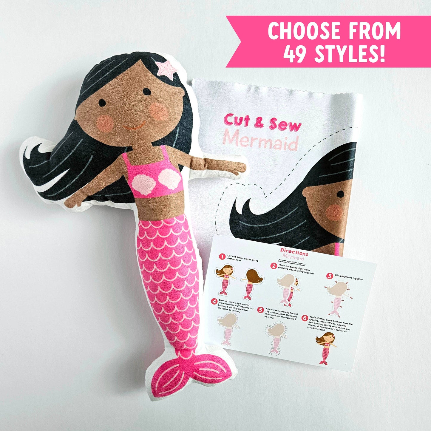 Sew Your Own Mermaid Doll Craft Kit