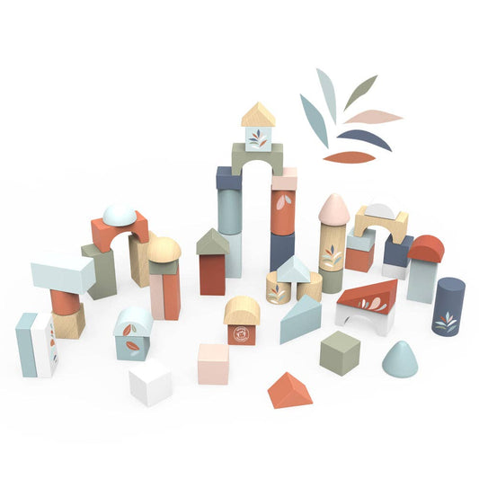 Wooden Building blocks (50 pieces) 12 months+