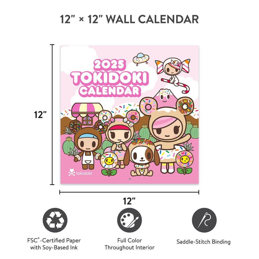 2025 Tokidoki Calendar 12" x 12" Calendar